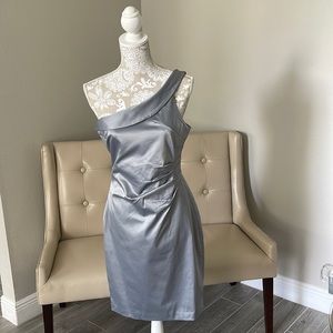 The Limited One Shoulder Dress Gray, Size 8